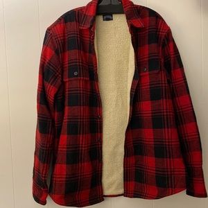 Jcrew sherpa lined flannel